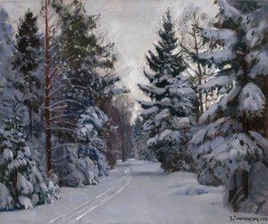 Spår i snön, 1928