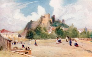 Slottskullen, Leiria (färglitografi)