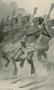 En Maori krigsdans av Stanley L. Wood