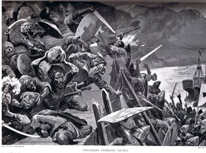 Crusaders Storming Nicaea, illustration från 
