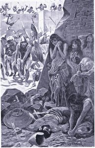 Tyrus belägrade av Nebukadnessar av Babylon av Stanley L. Wood