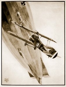 L.T. Culley Gets His Zeppelin, illustration från "Flying Memories" av John Hamilton