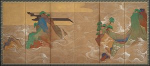 Vågor vid Matsushima, 1600-talet.