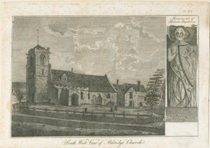 Aldridge Church: gravyr, nd [1762-1802] av Stebbing Shaw