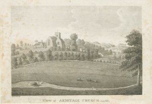 Armitage Church: gravyr, nd [1762-1802] (tryck) av Stebbing Shaw