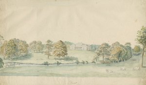 Canwell Hall: tonad blyertsteckning, nd [1762-1802]] av Stebbing Shaw