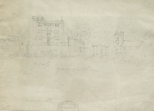 Caverswall Castle: blyertsteckning, nd [c 1800] (teckning) av Stebbing Shaw