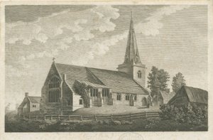 Church Eaton Church: gravyr, nd [c 1800] (tryck) av Stebbing Shaw