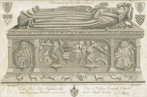 Clifton Campville Church - Vernon Monument: gravyr, nd [1762-1802] av Stebbing Shaw