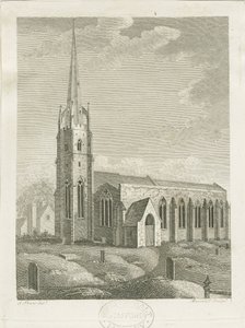 Clifton Campville Church: gravyr, nd [c 1790] (tryck) av Stebbing Shaw