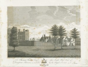 Drayton Bassett - "Drayton Manor": gravyr, nd [1795] av Stebbing Shaw