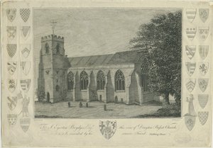 Drayton Bassett Church: gravyr, nd [1762-1802] (tryck) av Stebbing Shaw