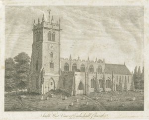 Ecclesall Church: gravyr och [1700-talet] (tryck) av Stebbing Shaw