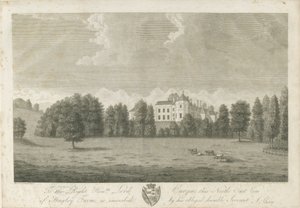 Hagley Hall: gravyr av Stebbing Shaw