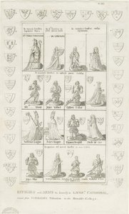 Lichfield Cathedral - Effigies and Arms: gravyr, nd [1762-1798] (tryck) av Stebbing Shaw