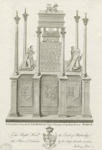 Lichfield Cathedral - Tomb of William Paget: gravyr, nd [1762-1798] (tryck) av Stebbing Shaw