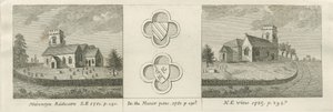 Mavesyn Ridware Church: gravyr, 1781 av Stebbing Shaw