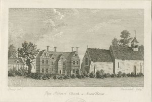 Pipe Ridware Church and Manor House: gravyr, nd [1762-1798] av Stebbing Shaw