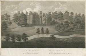 Prestwood Hall: gravyr, nd [1762-1802] (tryck) av Stebbing Shaw