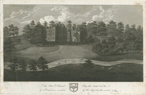 Prestwood Hall: gravyr, nd [1762-1802] av Stebbing Shaw