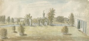 Shugborough - "Athenian" arkitektur: akvarellmålning, nd [1762-1802] av Stebbing Shaw