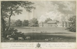 Shugborough Hall: gravyr, nd [c 1802] (tryck) av Stebbing Shaw