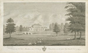Somerford Hall: gravyr och [sent 1700-tal] (tryck) av Stebbing Shaw