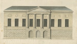Stafford - County Gaol: akvarellmålning, nd [c 1794] (målning) av Stebbing Shaw