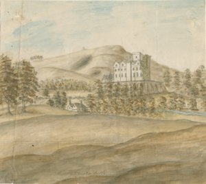 Stourton Castle: akvarellmålning, nd [1762-1798] av Stebbing Shaw
