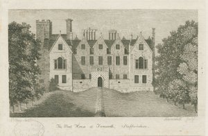 Tamworth - The Moat House: gravyr, nd [1762-1802] (tryck) av Stebbing Shaw
