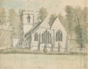 Tettenhall Church: akvarellmålning, ndc 1794] av Stebbing Shaw