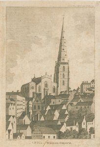 Walsall kyrka: gravyr av Stebbing Shaw