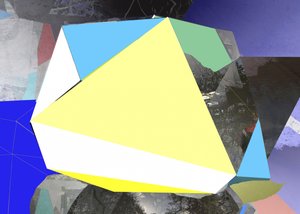 Abstrakt geometriskt landskap av Stefan Fransson