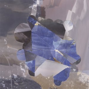 Blå geometrisk abstrakt av Stefan Fransson