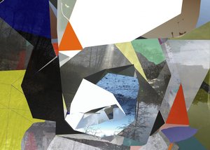 Geometrisk naturcollage av Stefan Fransson