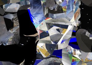 Shattered Blue – abstrakt