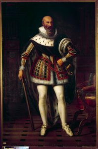 マキシミリアン・ド・ベテューヌ、マルキ・ド・ロズニー、シュリー公（1559-1641）の全身像 av Stefan Juliusz Norblin de la Gourdaine