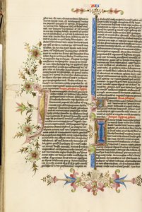 Dekorerad initial J; Dekorerad initial I av Stefan Lochner