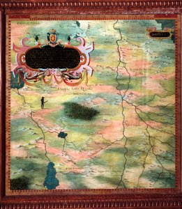 Afrika (Nubia och Egypten) Karta gjord av Stefano Bonsignori (? -1589) italiensk kosmograf och målare. Omkring 1581. Florens, Palazzo Vecchio, Sala del Mappamondo