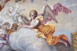 Ängel, detalj från Johannes Döparens ära av Stefano Maria Legnani