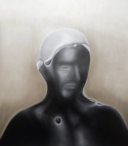 Abstrakt mörk figur
