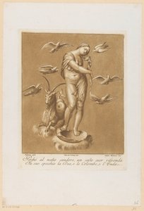 Venus Anadyomene Plafondschilderingen van de Loggia di Galatea in de Villa Farnesina te Rome (serietitel)