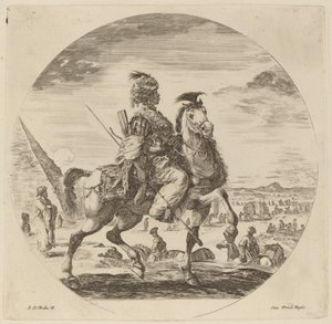 En svart ryttare av Stefano della Bella