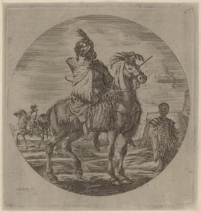 En svart ryttare av Stefano della Bella