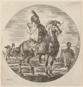 En svart ryttare av Stefano della Bella