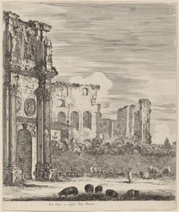 Konstantins båge, 1656. av Stefano della Bella