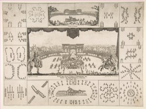 Karusell i Florens för storhertigen Ferdinand II:s bröllop, 1637. av Stefano della Bella