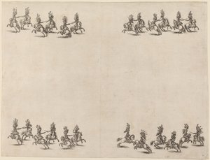 Kavaljerer som slåss med svärd, 1652. av Stefano della Bella