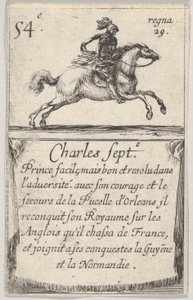 Charles Sept.-e Prince facile..., från Game of the Kings of France Jeu des Rois de Fr..., 1644. av Stefano della Bella
