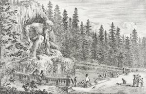 Kolossal staty av Apenninerna av Stefano della Bella